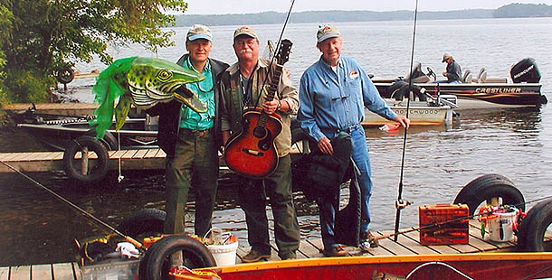 Men on Dock Fishing